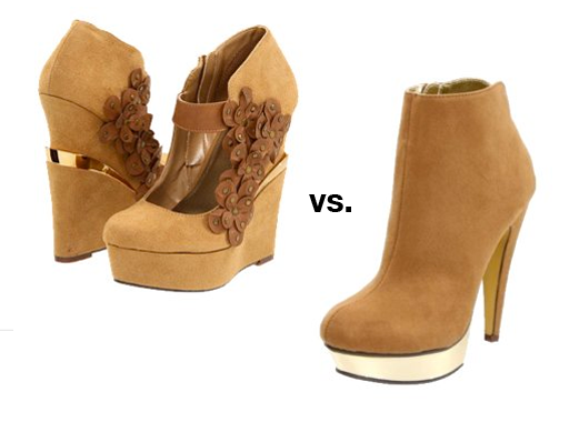 Wedge vs. Ankle Boots