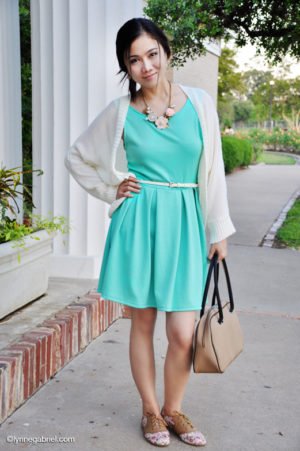 Mint Green Skater Dress + Floral Oxfords — Whatever is Lovely by Lynne ...