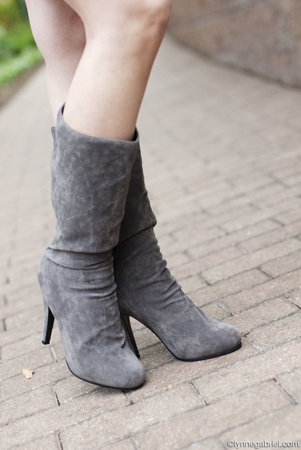 JustFab Gray Boots