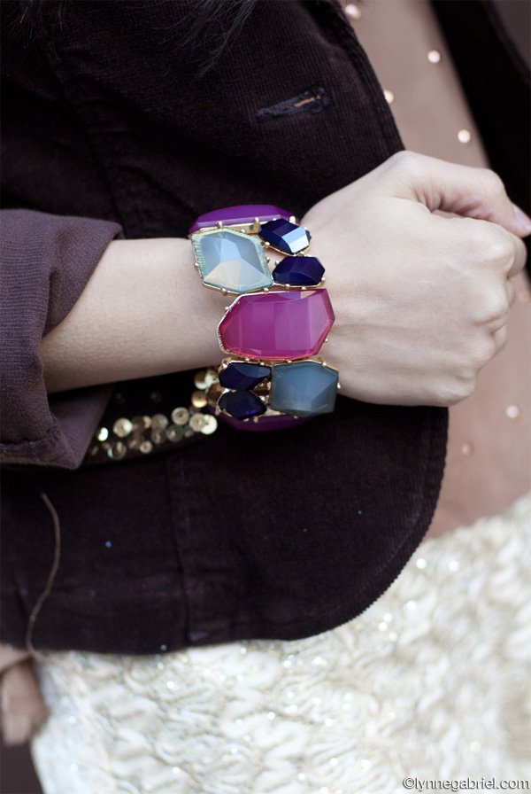 DailyLook Gem Stones Bracelet 