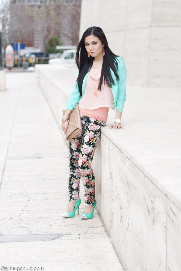Floral, Coral, and Mint