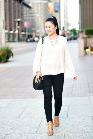 black jean date night outfit