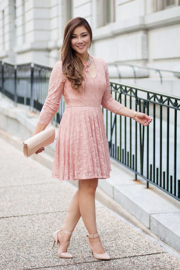 What To Wear To A Summer Wedding: Lace Skater Dress