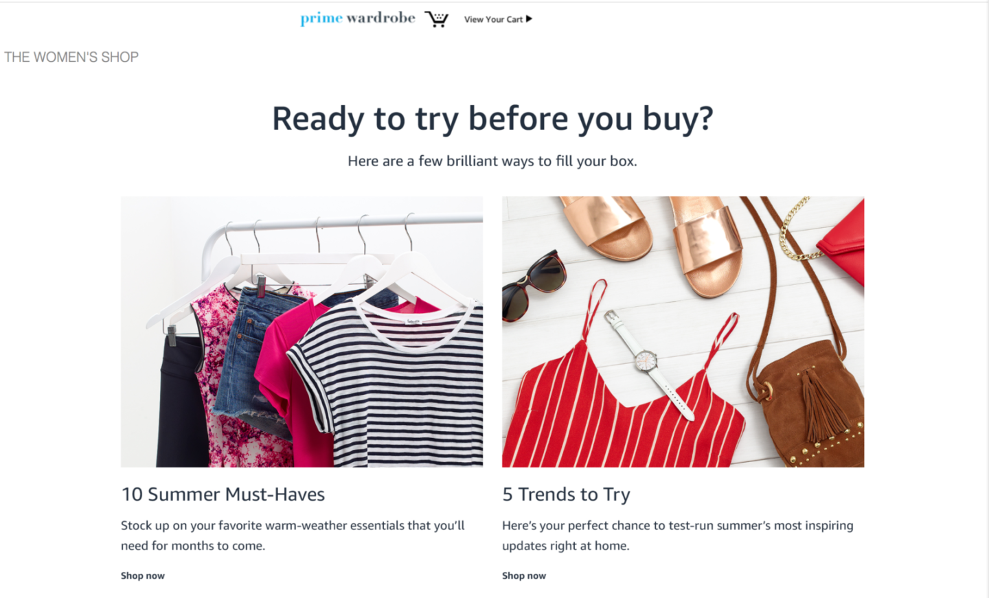 Amazon's Prime Wardrobe Experience Try It Before You Buy It — Whatever