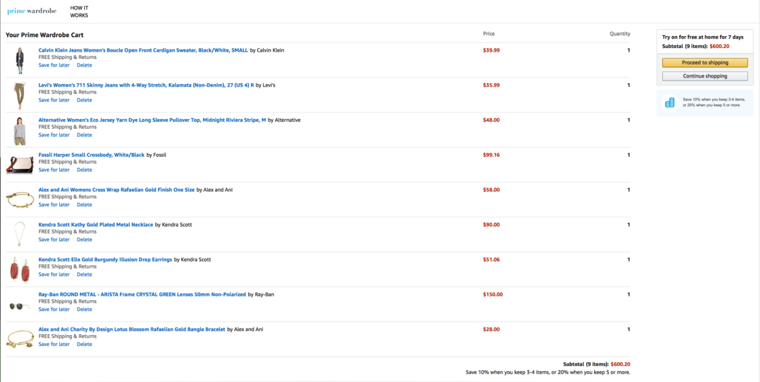 Amazon's Prime Wardrobe Experience Try It Before You Buy It — Whatever