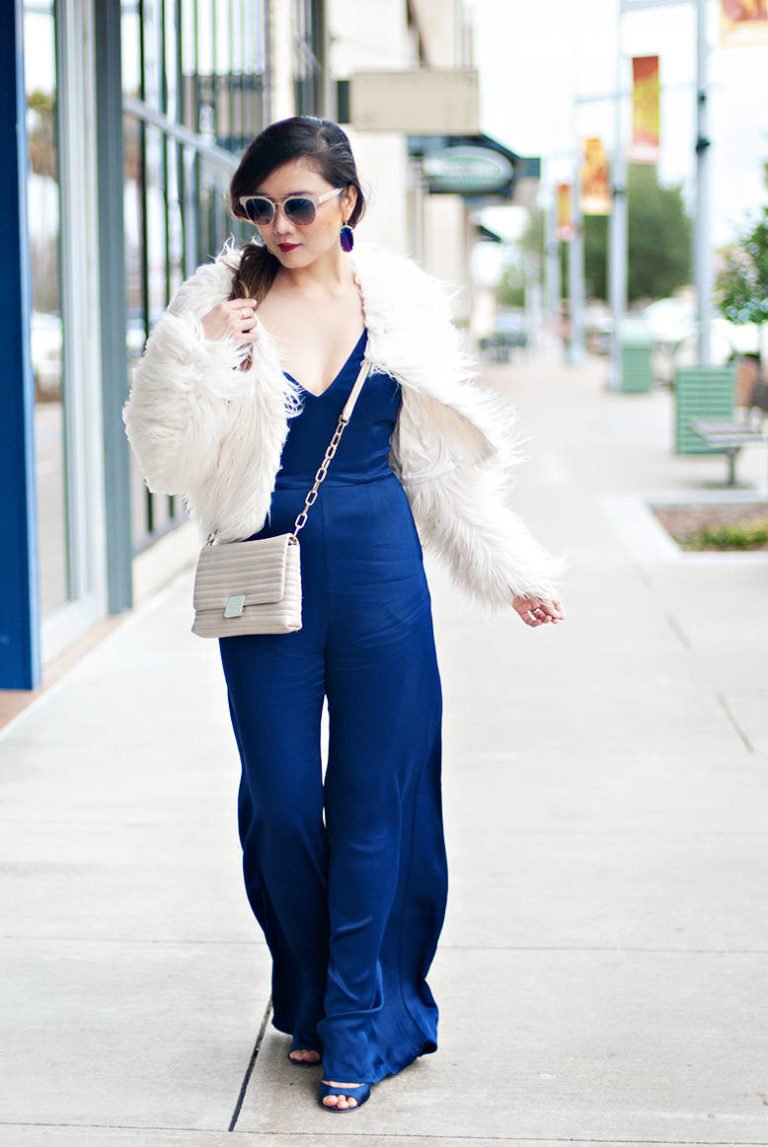 Date Night Outfit Idea: The Blue Jumpsuit — Whatever is Lovely by Lynne ...