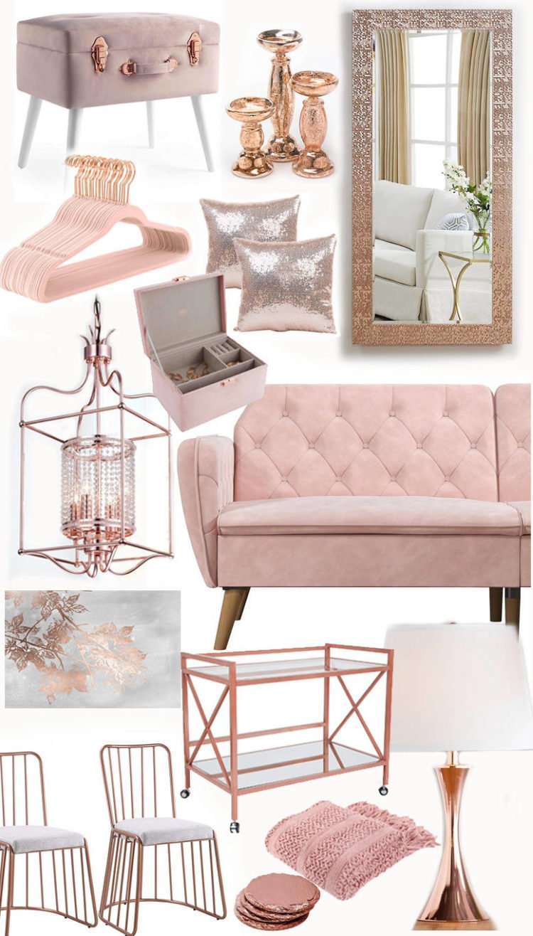 Blush and Rose Gold Furniture-featured