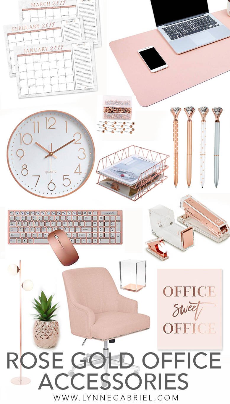 The Ultimate List Of Rose Gold Office Supplies & Desk Accessories